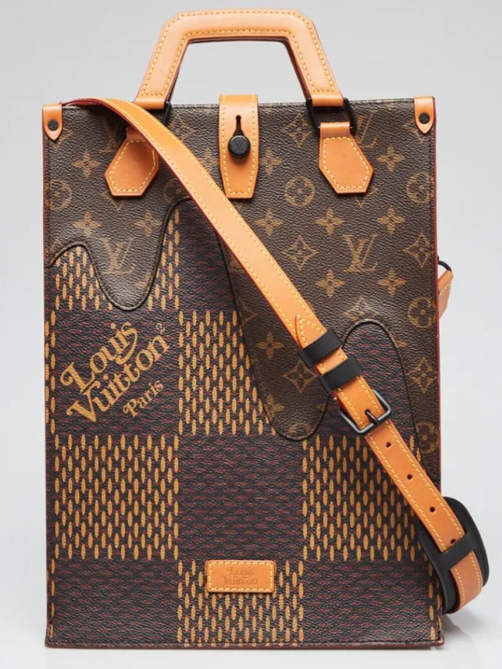 Louis Vuitton x Nigo Limited Edition Giant Damier Monogram Canvas Mini Tote Bag